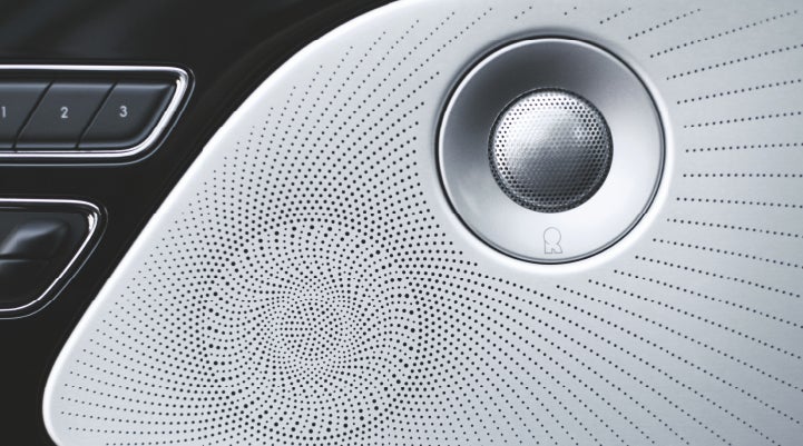 A stylish speaker cover of a 2024 Lincoln Aviator® SUV is shown | Nick Mayer Lincoln Mayfield in Mayfield Heights OH