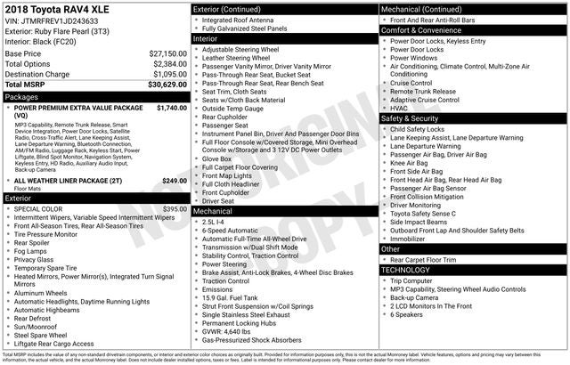 2018 Toyota RAV4 XLE