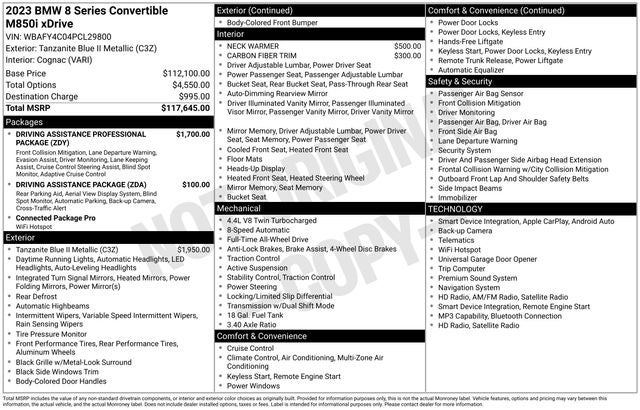 2023 BMW 8 Series M850i xDrive