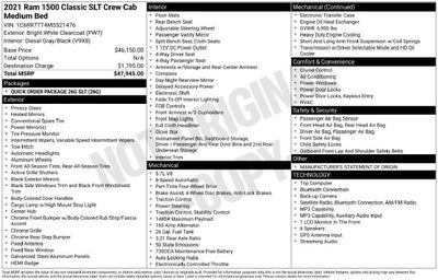 2021 RAM 1500 Classic SLT