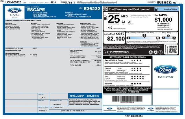 2014 Ford Escape S