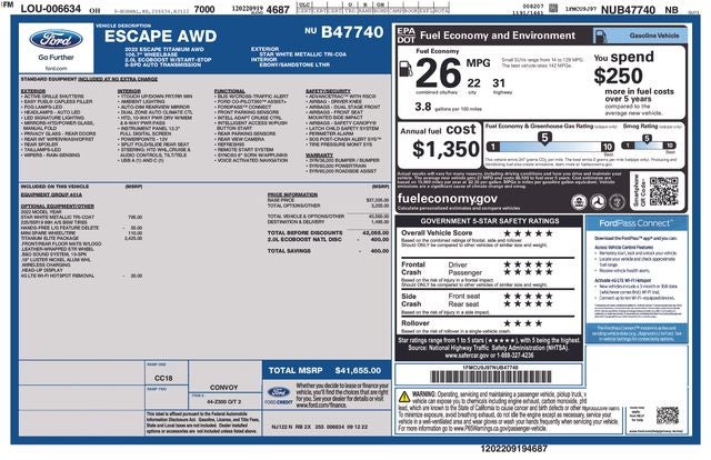 2022 Ford Escape Titanium