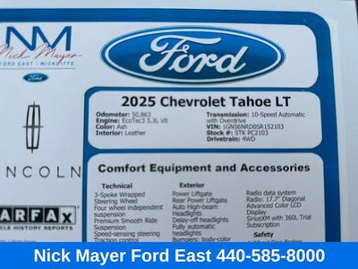 2025 Chevrolet Tahoe LT