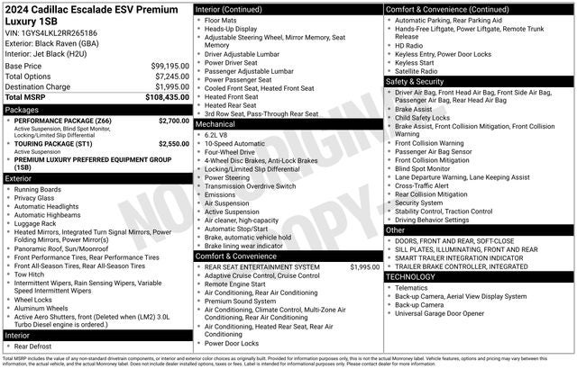 2024 Cadillac Escalade ESV Premium