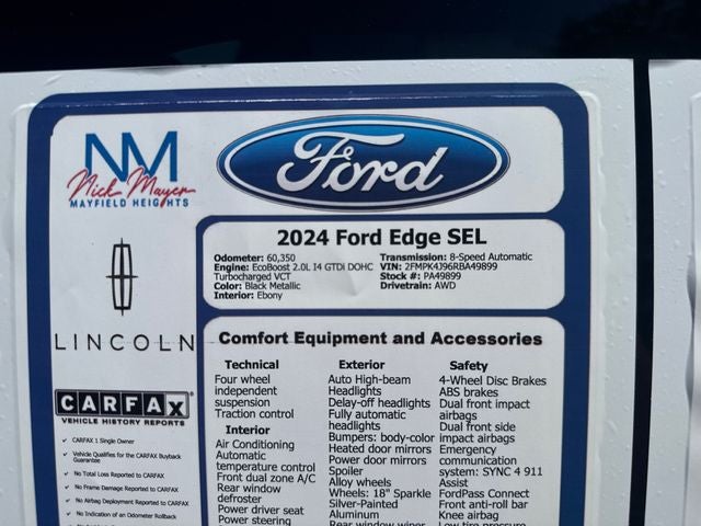 2024 Ford Edge SEL