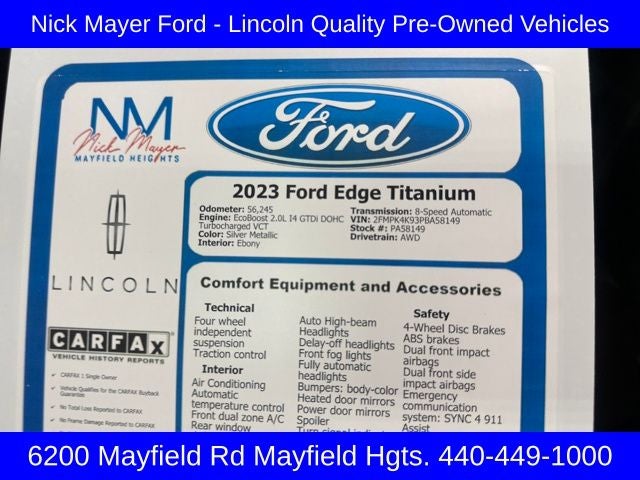 2023 Ford Edge Titanium