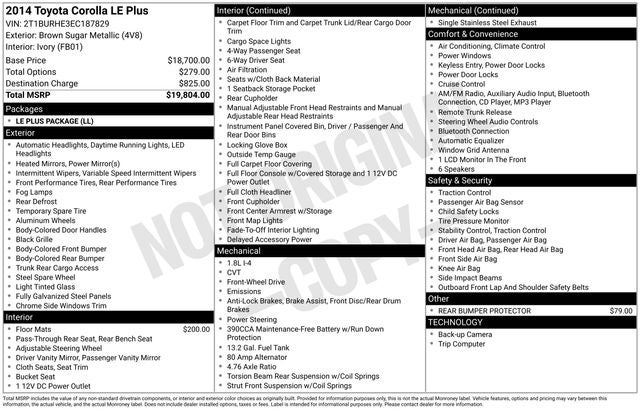 2014 Toyota Corolla L