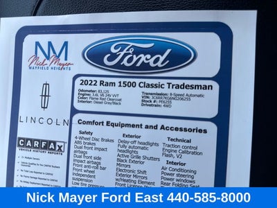 2022 RAM 1500 Classic Tradesman