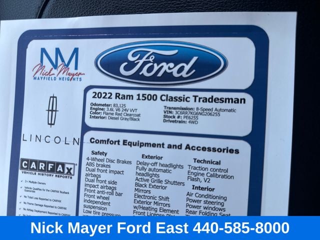 2022 RAM 1500 Classic Tradesman
