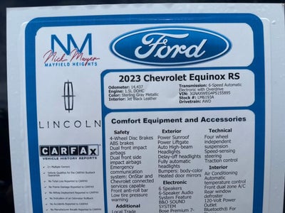 2023 Chevrolet Equinox RS