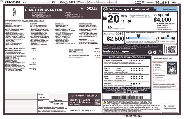 2026 Lincoln Aviator Premiere Premium