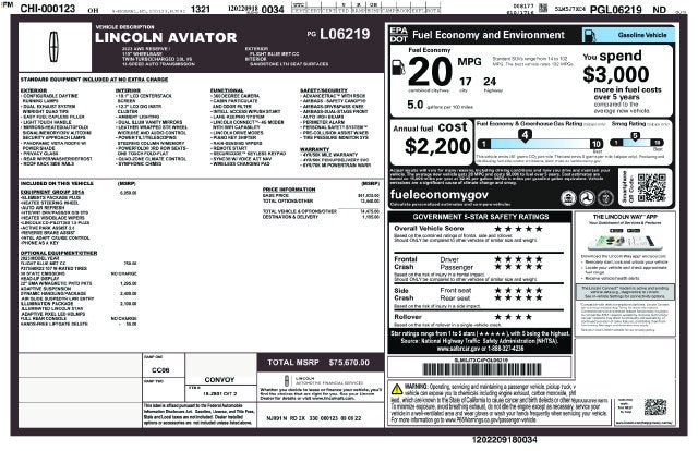 2023 Lincoln Aviator Reserve Premium
