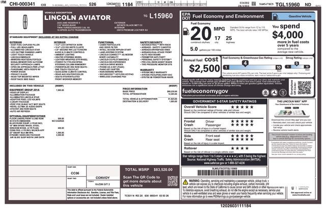 2026 Lincoln Aviator Reserve