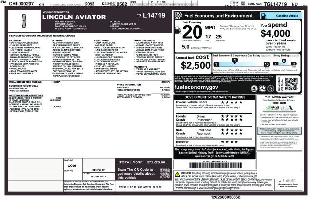 2026 Lincoln Aviator Reserve Premium