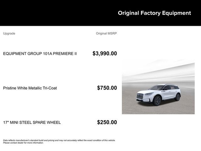 2026 Lincoln Corsair Premiere