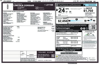 2026 Lincoln Corsair Premiere
