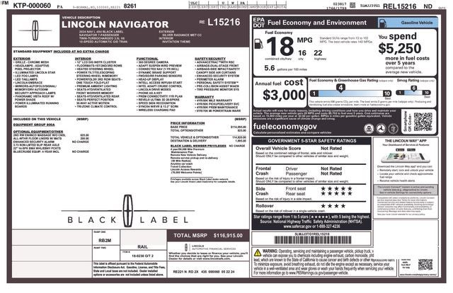2024 Lincoln Navigator L Black Label