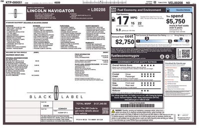 2027 Lincoln Navigator L Black Label IN-TRANSIT