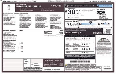 2026 Lincoln Nautilus Premiere IN-TRANSIT