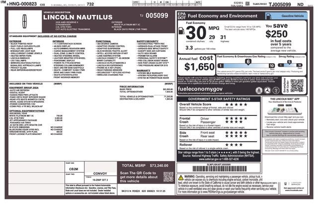 2026 Lincoln Nautilus Reserve