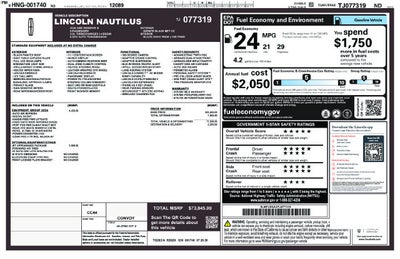 2026 Lincoln Nautilus Reserve