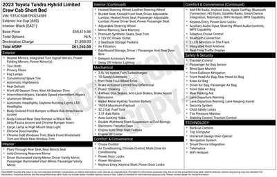 2023 Toyota Tundra Hybrid Limited