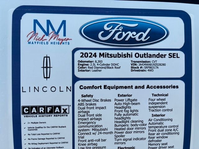 2024 Mitsubishi Outlander SEL