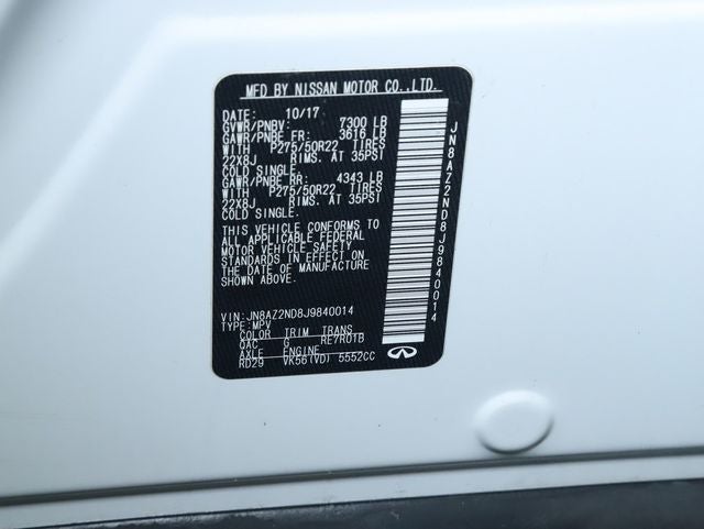 2018 INFINITI QX80 Base