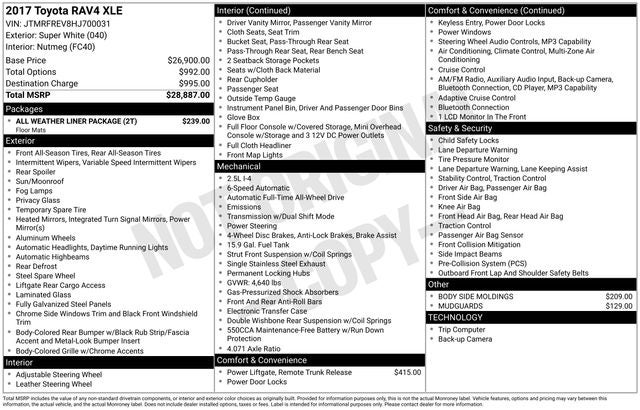 2017 Toyota RAV4 XLE