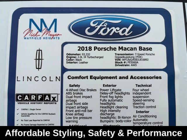 2018 Porsche Macan Base