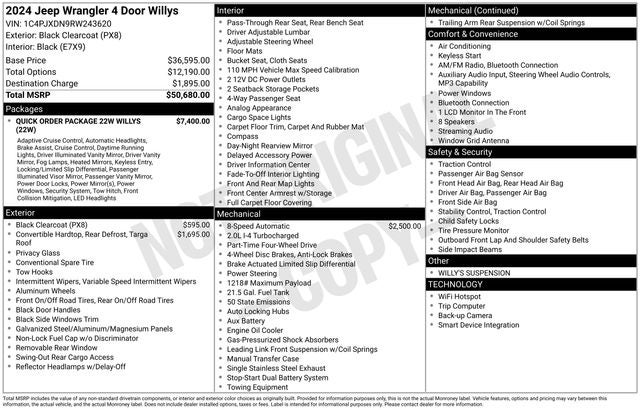 2024 Jeep Wrangler Willys