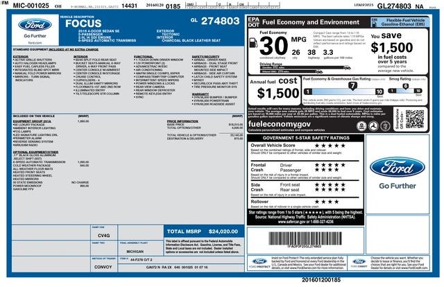 2016 Ford Focus SE