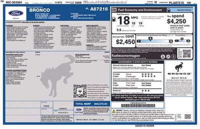 2023 Ford Bronco Black Diamond