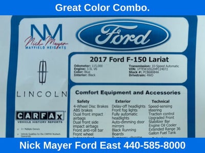 2017 Ford F-150 Lariat