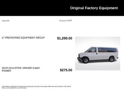 2019 Chevrolet Express 3500 LT Passenger