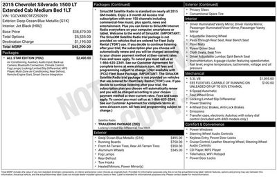 2015 Chevrolet Silverado 1500 LT LT1