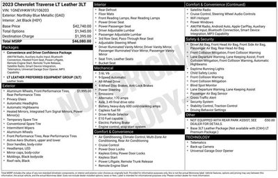 2023 Chevrolet Traverse LT Leather