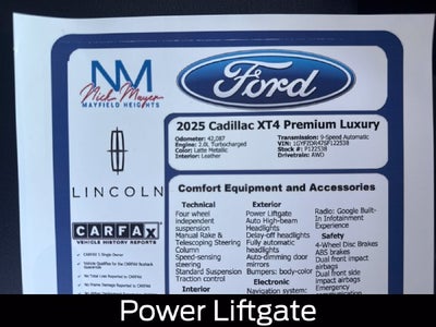 2025 Cadillac XT4 Premium Luxury