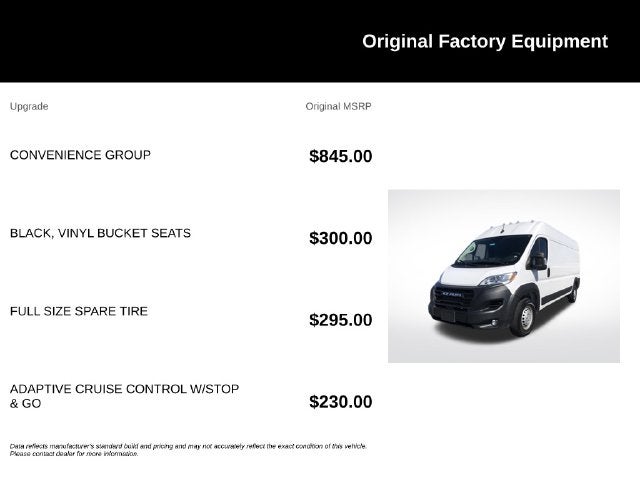 2025 RAM ProMaster 2500 High Roof