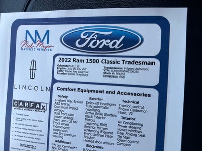 2022 RAM 1500 Classic Tradesman