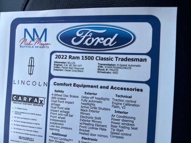 2022 RAM 1500 Classic Tradesman