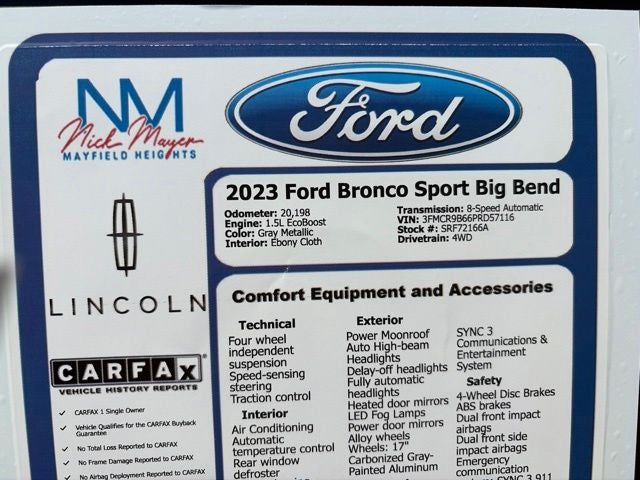 2023 Ford Bronco Sport Big Bend