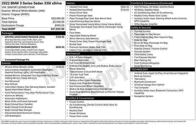 2022 BMW 3 Series 330i xDrive