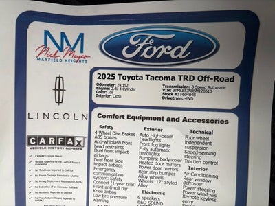 2025 Toyota Tacoma TRD Off-Road