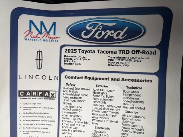 2025 Toyota Tacoma TRD Off-Road
