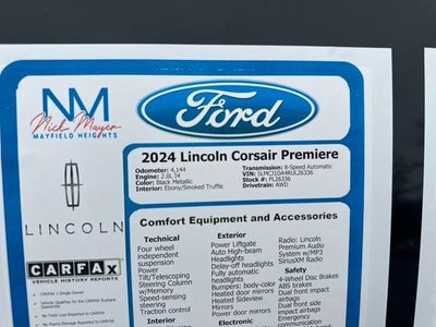 2024 Lincoln Corsair Premiere