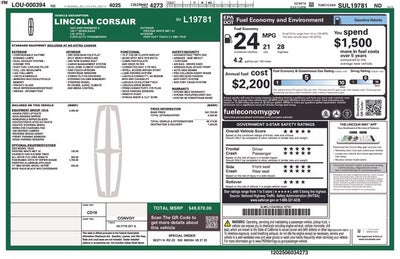 2025 Lincoln Corsair Premiere