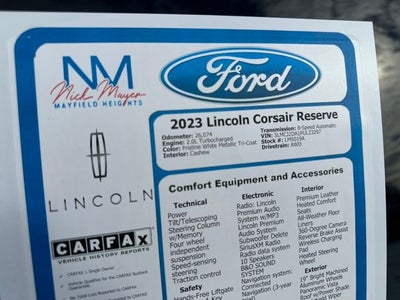 2023 Lincoln Corsair Reserve