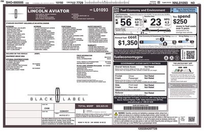 2022 Lincoln Aviator Plug-In Hybrid Black Label Grand Touring