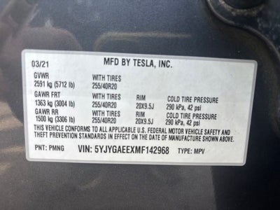 2021 Tesla Model Y Long Range